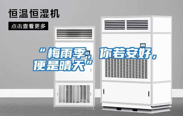 “梅雨季，你若安好，便是晴天”
