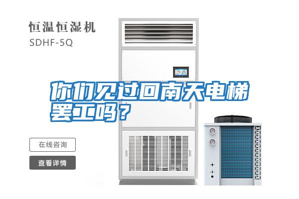 你們見過回南天電梯罷工嗎？