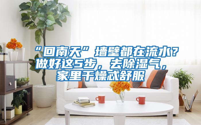 “回南天”墻壁都在流水？做好這5步，去除濕氣，家里干燥忒舒服