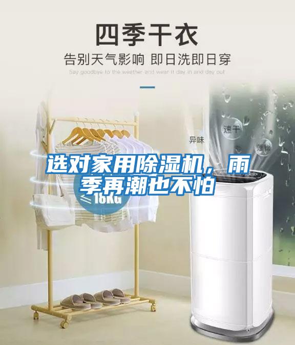 選對家用除濕機，雨季再潮也不怕