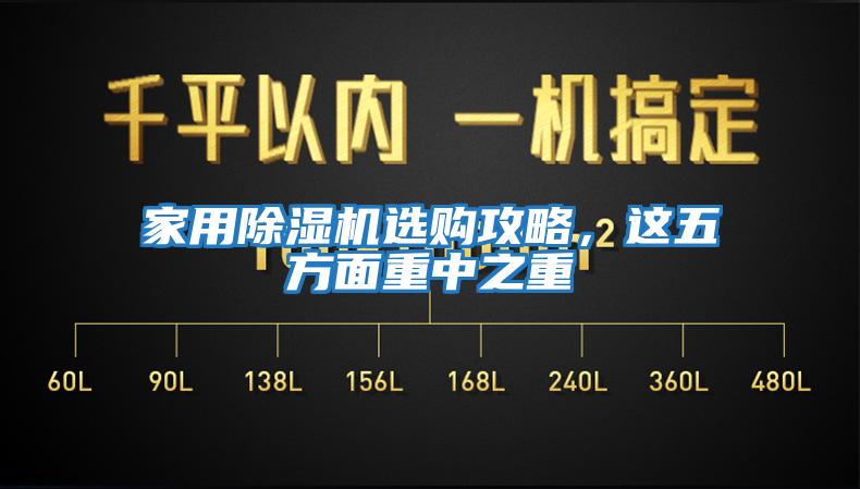 家用除濕機選購攻略，這五方面重中之重