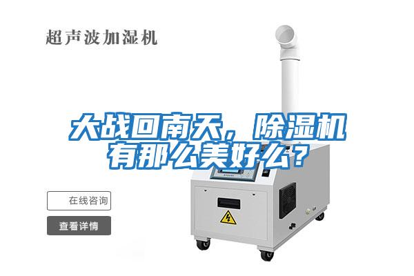 大戰回南天，除濕機有那么美好么？