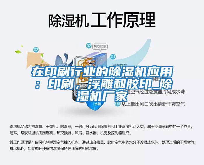 在印刷行業的除濕機應用：印刷，浮雕和膠印_除濕機廠家