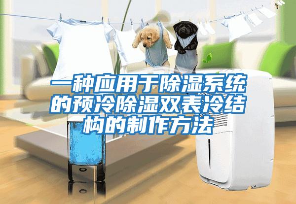 一種應用于除濕系統(tǒng)的預冷除濕雙表冷結(jié)構(gòu)的制作方法