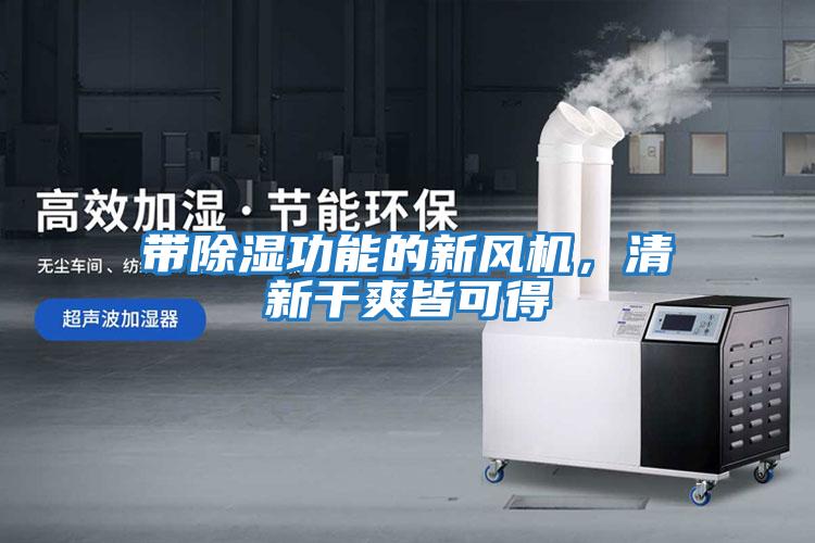 帶除濕功能的新風機，清新干爽皆可得