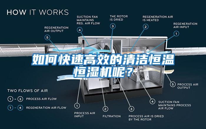 如何快速高效的清潔恒溫恒濕機呢？