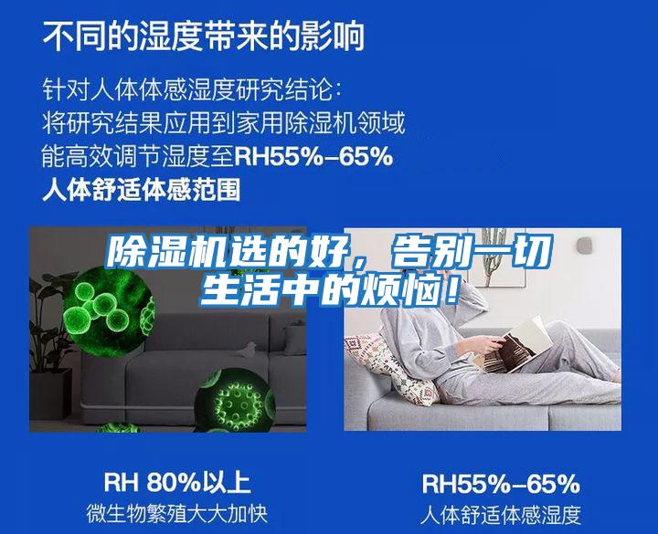 除濕機選的好，告別一切生活中的煩惱！