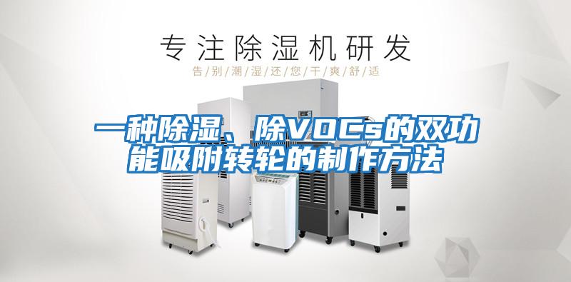 一種除濕、除VOCs的雙功能吸附轉輪的制作方法