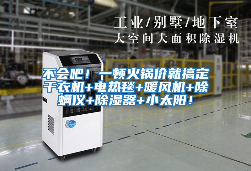 不會吧！一頓火鍋價就搞定干衣機+電熱毯+暖風機+除螨儀+除濕器+小太陽！