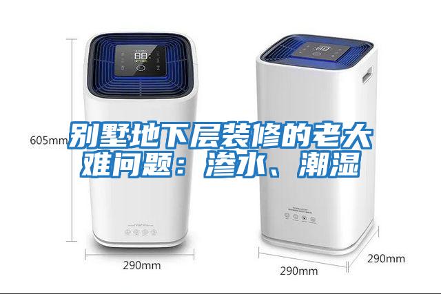 別墅地下層裝修的老大難問題：滲水、潮濕
