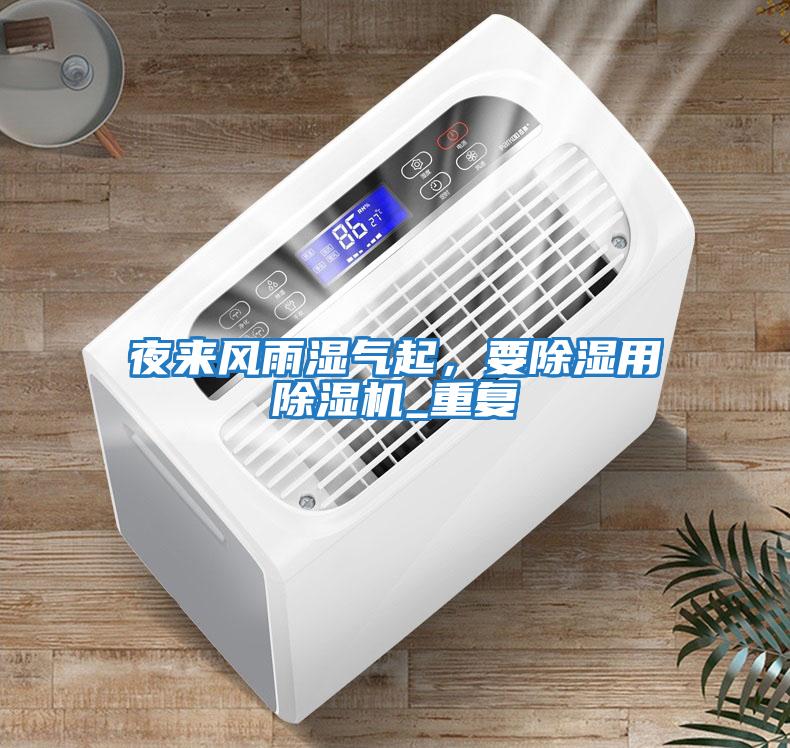 夜來風雨濕氣起，要除濕用除濕機_重復