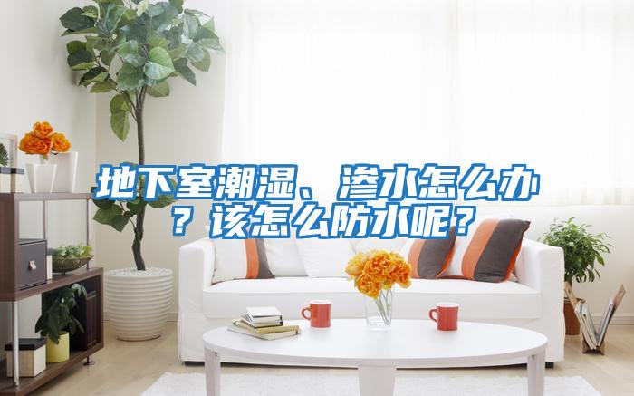地下室潮濕、滲水怎么辦？該怎么防水呢？
