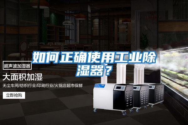 如何正確使用工業除濕器？