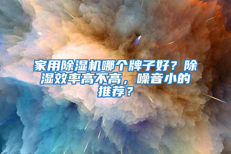 家用除濕機(jī)哪個(gè)牌子好？除濕效率高不高，噪音小的推薦？