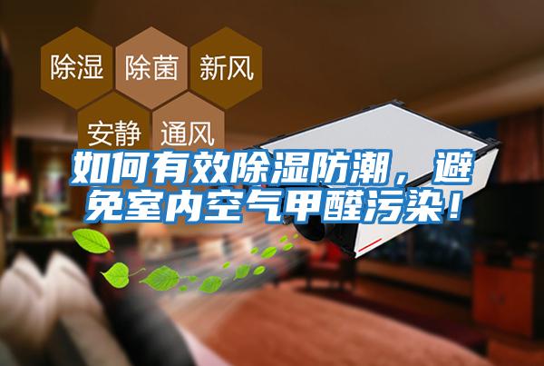 如何有效除濕防潮，避免室內空氣甲醛污染！