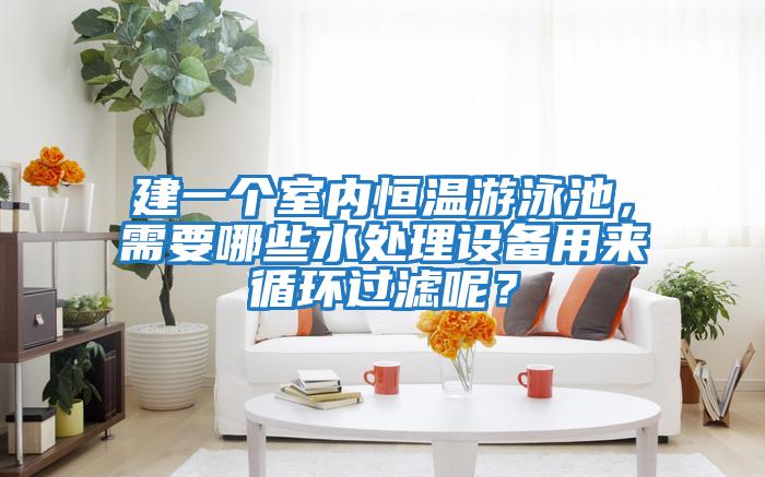 建一個室內恒溫游泳池，需要哪些水處理設備用來循環過濾呢？