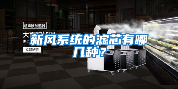新風(fēng)系統(tǒng)的濾芯有哪幾種？