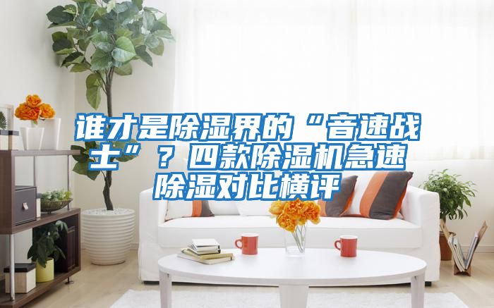 誰(shuí)才是除濕界的“音速戰(zhàn)士”？四款除濕機(jī)急速除濕對(duì)比橫評(píng)