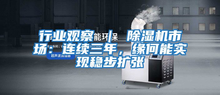 行業觀察 ｜ 除濕機市場：連續三年，緣何能實現穩步擴張