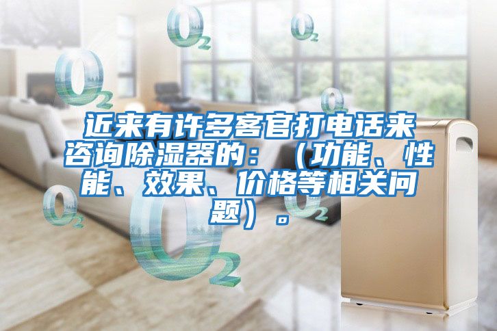 近來(lái)有許多客官打電話來(lái)咨詢除濕器的：（功能、性能、效果、價(jià)格等相關(guān)問(wèn)題）。